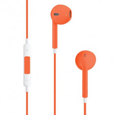 Casti Earpods Apple iPhone 5 iTouch 5 iPad Orange foto