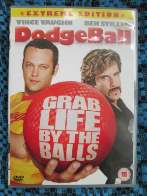 DODGE BALL - film COMEDIE DVD - cu Vince VAUGHN si Ben STILLER (original din Anglia, in stare impecabila!!!) foto