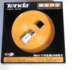 150M WIFI USB Wireless Network TENDA W311M cea mai mica dimensiune foto