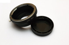 Adaptor Obiective Canon EOS EF EF-S pentru camere micro 4/3 panasonic, olympus + capac spate,constructie metalica foto