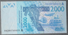 Coasta de Fildes / Ivory Coast - Africa de Vest / West Africa 2000 Franci / Francs 2003 P 116a aUNC foto