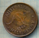 2577 MONEDA - AUSTRALIA - HALF PENNY - anul 1948 -starea care se vede