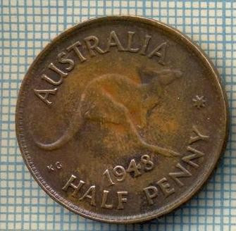 2577 MONEDA - AUSTRALIA - HALF PENNY - anul 1948 -starea care se vede foto