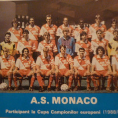 Foto echipa de fotbal AS MONACO `88-`89