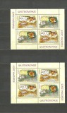 Romania 2005 - GASTRONOMIE EUROPA CEPT, perechi de blocuri de 4 MNH, K103, Nestampilat