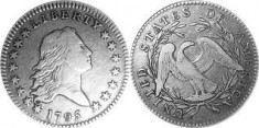 Moneda dollar replica 1795, 1851, 1878, 1879, 1921 pret bun foto