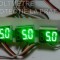 Voltmetru digital 0-100V cu leduri rosii , verzi si albastre cu protectie la apa si praf