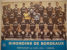 Foto echipa de fotbal BORDEAUX `88-`89 foto
