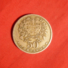 Moneda 50 Centavos 1944 Portugalia , Cu-Nichel , cal.Buna
