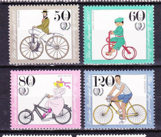 Timbre GERMANIA BERLIN 1985 - BUNASTARE PE BICICLETE foto