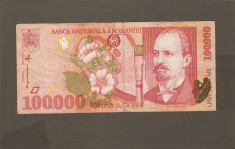 BANCNOTA 100000 LEI 1998 VF+ foto