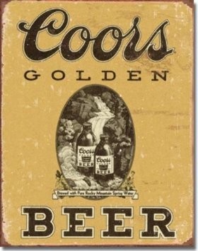 Reclama metalica vintage - Coors foto