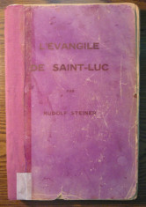 Carte - Rudolf Steiner - L&amp;#039;evangile de Saint-Luc foto