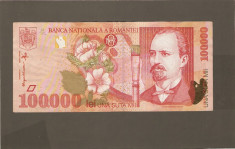 BANCNOTA 100000 LEI 1998 VF+ foto