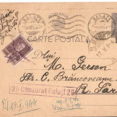 CPI (B2911) CARTE POSTALA, CIRCULATA, 17.V.1944, STAMPILE, TIMBRE, CENZURAT