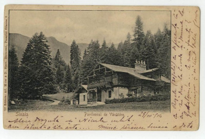 Sinaia - Pavilionul de vanatoare 1904 si Sinaia Cazino 1913 foto