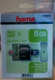 Card MicroSD+Adaptor Hama 8gb, 8 GB