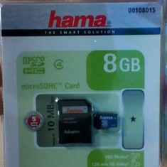 Card MicroSD+Adaptor Hama 8gb