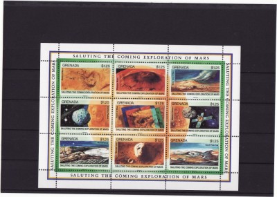 GRENADA 1991 SPATIU EXPLORAREA PLANETEI MARTE COTA MICHEL CAT 22 EURO foto