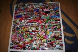 Autocolant auto STICKER BOMB, Laminat pentru protectie 100 x 100 cm