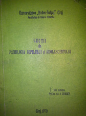 A. Chircev - Lectii de psihologia copilului si adolescentului foto