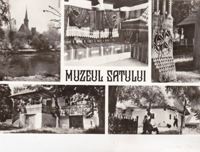 bnk cp Bucuresti - Muzeul satului - vedere - necirculata - uzura foto