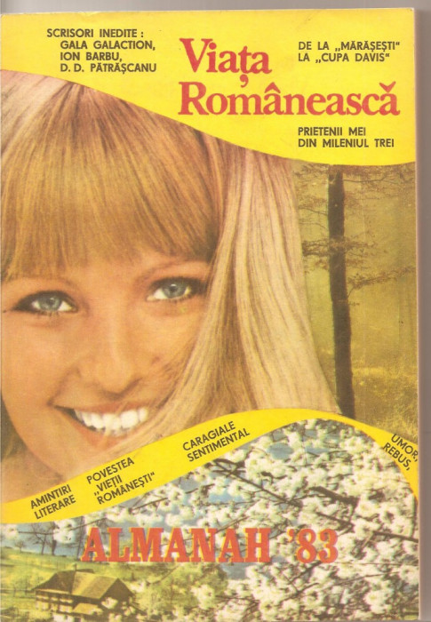 (C4153) ALMANAH VIATA ROMANEASCA, 1983