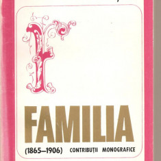 (C4164) FAMILIA DE ALEXANDRU CRISAN, (1865-1906) CONTRIBUTII MONOGRAFICE, EDITURA FACLA, TIMISOARA, 1973, REVISTA