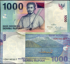 INDONEZIA- 1000 RUPIAH 2012- NEW- UNC!! foto