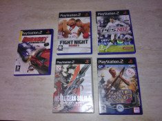 Vand jocuri ps2 : Burnout 3, Fight Round 3, Metal Gear 2, Medal of honor: Rising Sun, PES 2012 foto