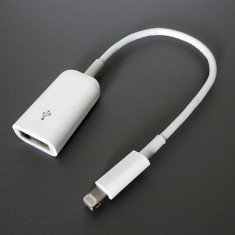 Cablu OTG iPad mini lightning 8 pini =&amp;amp;amp;amp;gt; USB, pentru transfer poze sau fisiere fara a folosi PC-ul foto