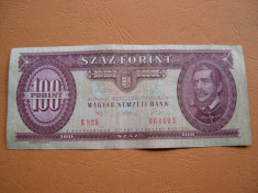 Ungaria 100 forint 1992 ianuarie 15 Budapesta B826 foto