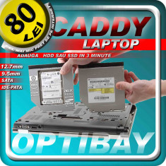 ADAPTOR Hard Disk HDD / SSD CADDY pentru IBM Thinkpad T430 W530 T530 T530i instaleaza un al doilea hard disk sau SSD foto