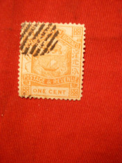 Timbru 1C orange 1886 Borneo de N colonie britanica ,stamp. foto