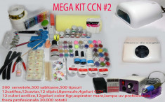 MEGA KIT UNGHII FALSE,KIT UNGHII CU GEL,SET UNGHII,SET MANICHIURA TRANSPORT GRATUIT foto