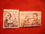 2Timbre 1$ si 2$ 1966 Australia - Navigatori , stamp. ,val.mari