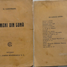 Mihail Sadoveanu , Oameni din luna , prima editie , 1923