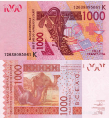 SENEGAL 1.000 francs 2003 UNC!!! foto