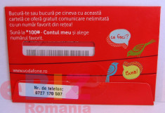 NOU si IEFTIN CARTELA SIM VODAFONE cu numar USOR 17 05 07 foto