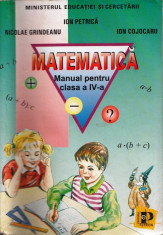 MATEMATICA - MANUAL PT CLASA A IV A de ION PETRICA ED. PETRION foto