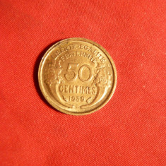 Moneda 50 Cent. Franta 1939 ,bronz , cal.apr.NC