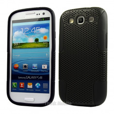 HUSA TELEFON HIBRID (AMD SI GEL) SAMSUNG GALAXY S3/ i9300 +FOLIE DE PROTECTIE ECRAN foto