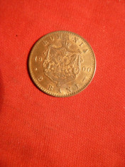 2 Bani 1900 Carol I ,bronz , cal.apr.NC , luciu batere foto