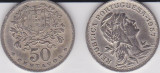 Portugalia 50 centavos 1957, Europa