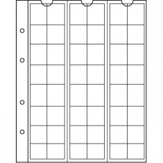 NUMIS 17 PVC file rezerva pentru monede / 5 buc./ - 17 mm