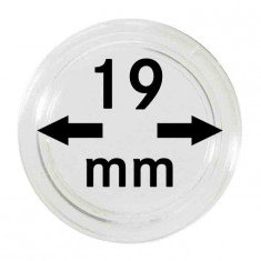 Capsule pentru monede - 10 buc. in cutie - dimensiune intrare 19 mm