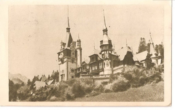 CPI (B2972) SINAIA. CASTELUL PELES, CIRCULATA, 1958, STAMPILE, TIMBRU IMPRIMAT
