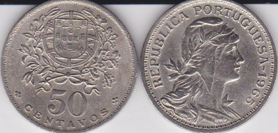 Portugalia 50 centavos 1965 foto