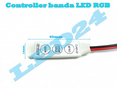 MINI CONTROLLER RGB ,PENTRU BENZILE CU LED 3528 SI 5050 RGB foto