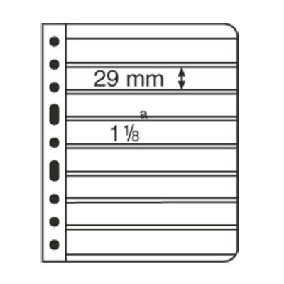 VARIO PVC foi 8S negre pentru timbre - 5 buc. foto